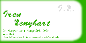 iren menyhart business card